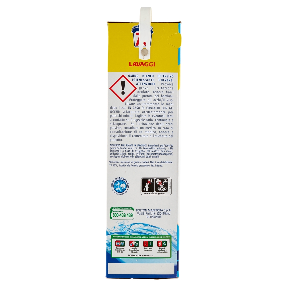 Omino Bianco Detersivo in Polvere Igienizzante 70 Lavaggi 3850 g